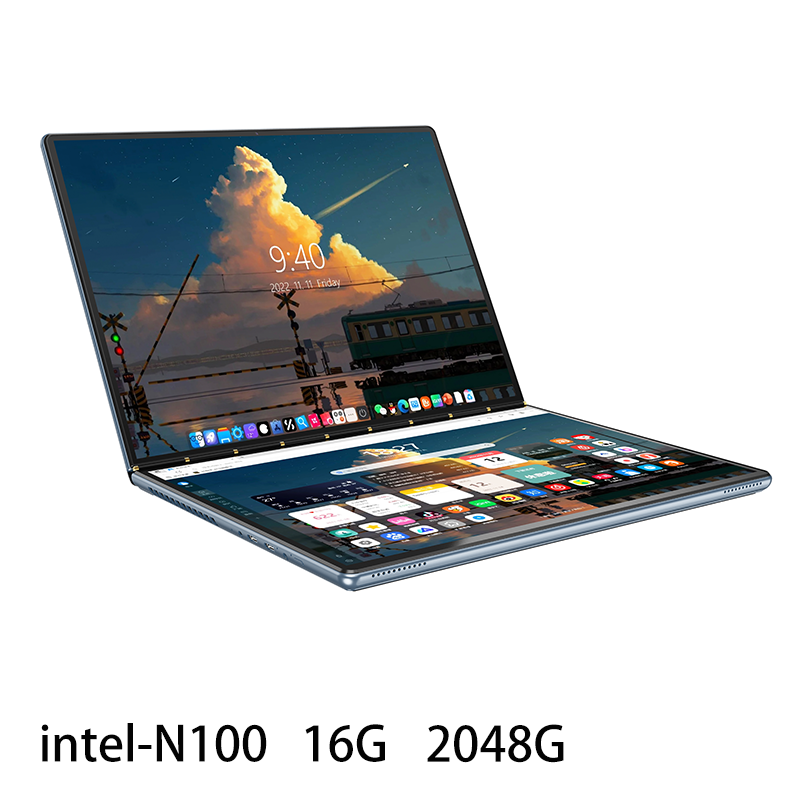 13.5“ dual-screen touch laptop CPU:N100 RAM:16G SSD:128G/256G/512G/1024G/2048G