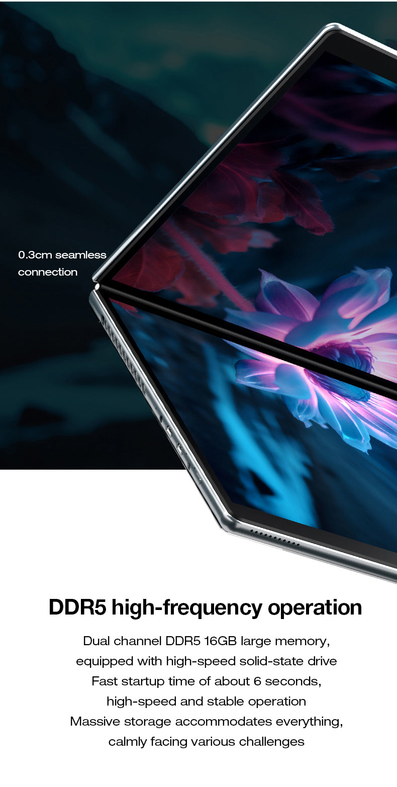 13.5“ dual-screen touch laptop CPU:N100 RAM:16G SSD:128G/256G/512G/1024G/2048G