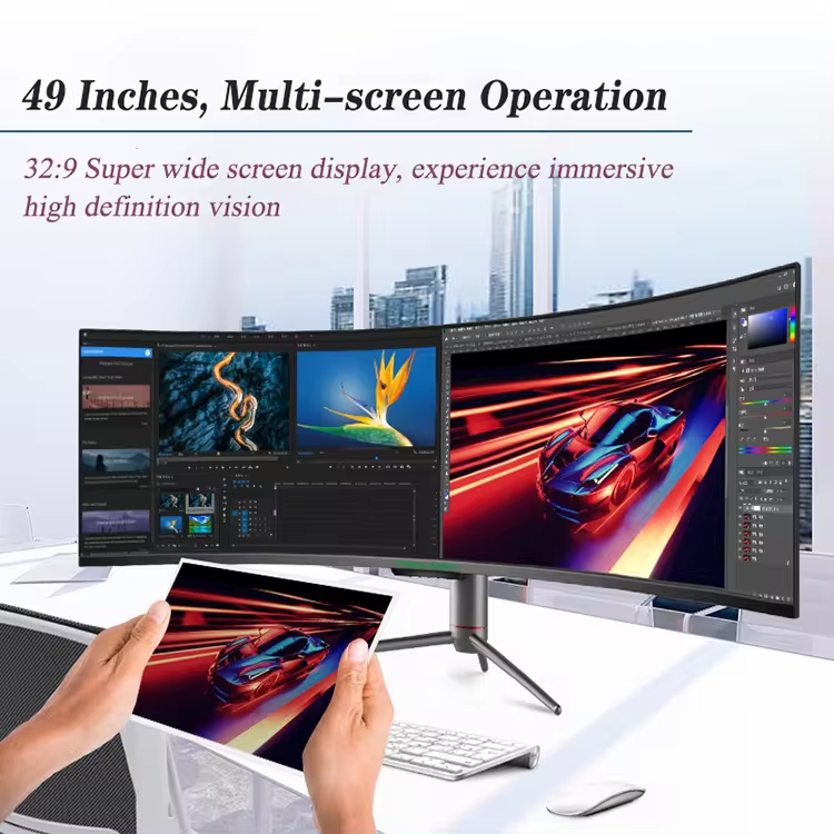 49“ curved screen computer monitor 4K/5K 165HZ