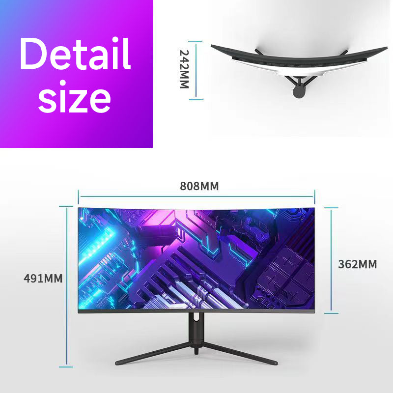 34 inch 4k all-in-one computer (Intel i9/i7/i5, RAM16/32/64GB, SSD256/512/1024GB, Intel Iris Xe Graphics eligible, Windows 11 Pro), white, English keyboard, English system