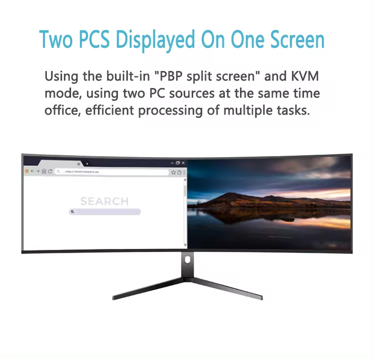 49“ curved screen computer monitor 4K/5K 165HZ