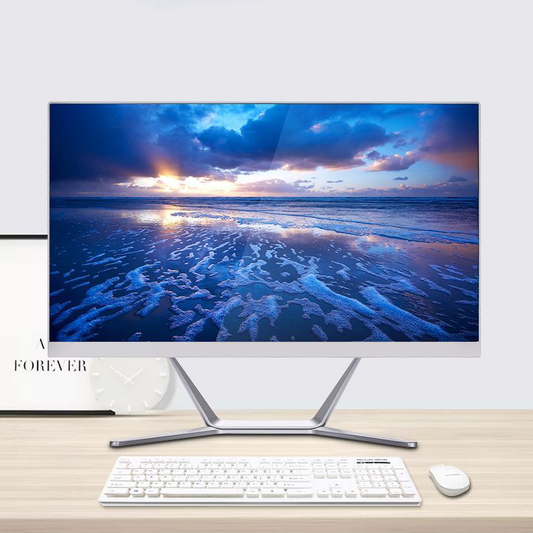 21.5 inch all-in-one computer (Intel I5/I7, RAM8/16GB, SSD512/1024GB, Intel HD Graphics , Windows 11 Pro), white, English keyboard, English system