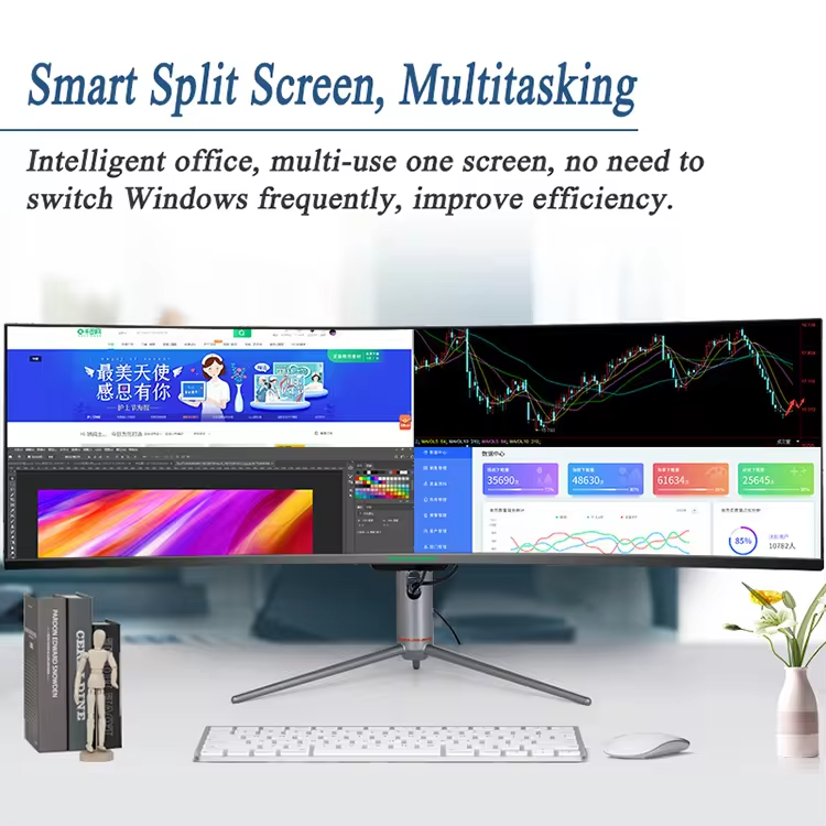 49“ curved screen computer monitor 4K/5K 165HZ